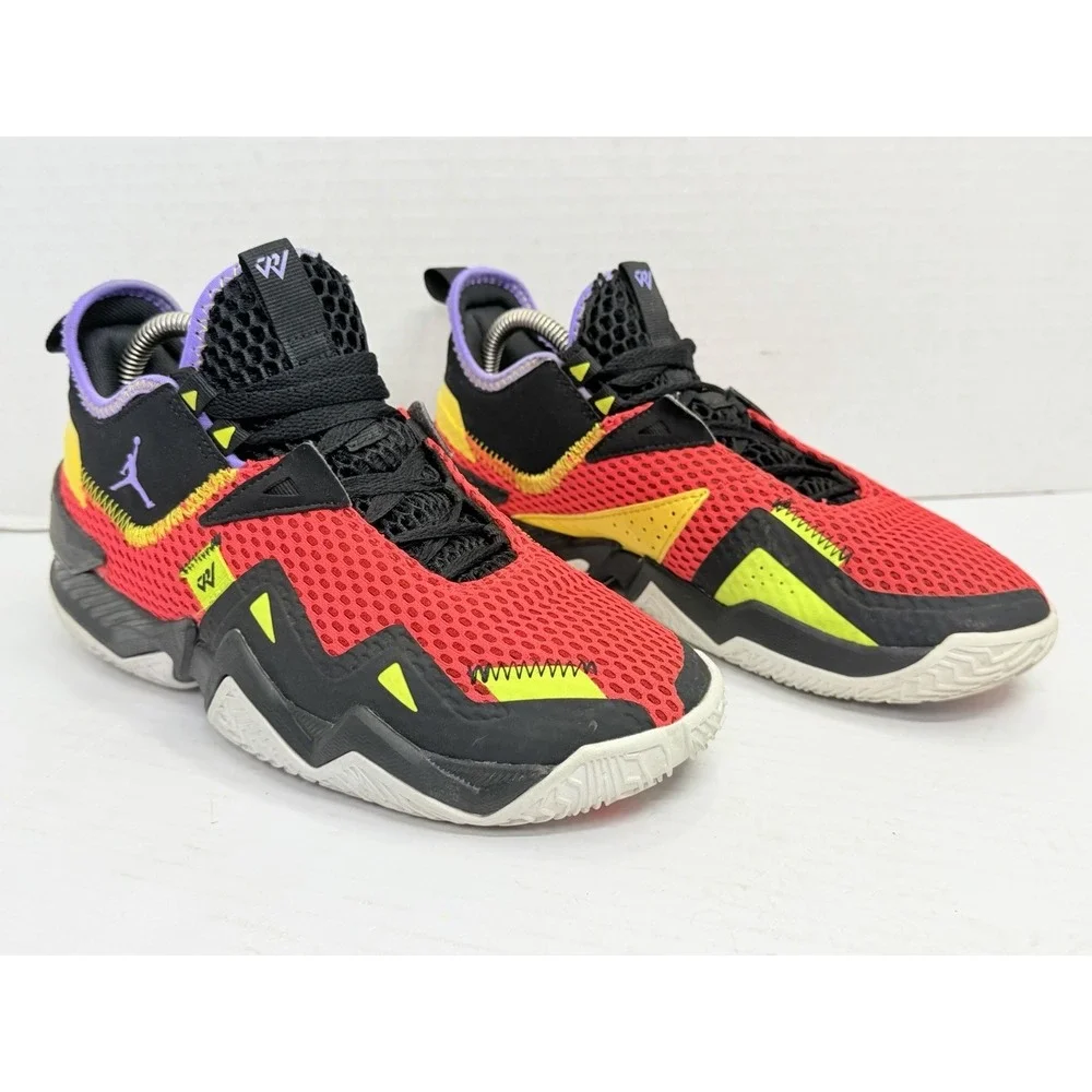 Youth 7Y Nike Jordan Westbrook One Take Sneakers Basketball Shoes Red CJ0955-603